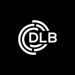 DLB letter logo design on black background. DLB creative initials letter logo concept. DLB letter design.