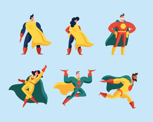 superhero different figure