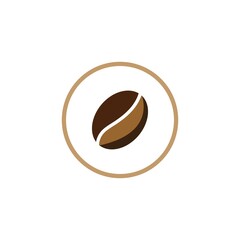 Obraz premium coffee bean cofee cup coffee logo icon vector