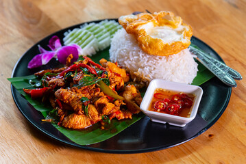Pork Basil Rice