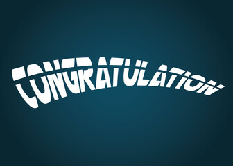 congratulation banner template Premium Vector