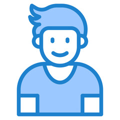 boy avatar blue style icon