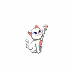 illustrator graphic of cats cute .perfect for pet, pet shop, etc.