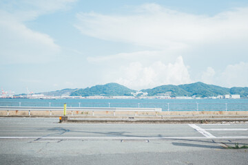 view of the sea from the beach