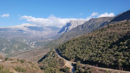 Fototapeta na wymiar Vikos gorge landscape in northern Greece