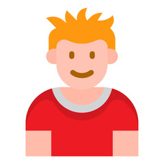 boy avatar flat style icon