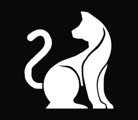 THE ICONIC CAT VECTOR LOGO SYMBOL 