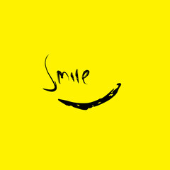 Fototapeta premium Smile icon Logo Vector Template Design