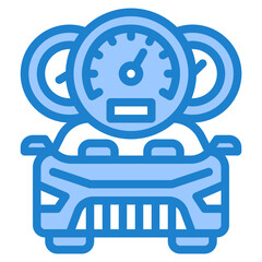 car blue style icon