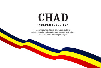 Happy independence day of Chad. template, background. Vector illustration