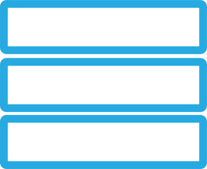 Menu icon sign symbol design