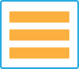 Fototapeta premium Menu icon sign symbol design