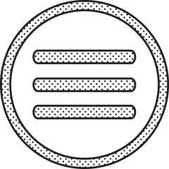 Menu icon sign symbol design