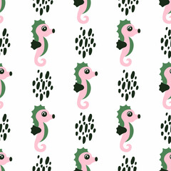 Hand drawn seamless childish pattern. scandinavian style. Pastel shades. Creative kids hand drawn texture for fabric, wrapping, textile, wallpaper, apparel