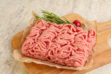 Raw beef minced meat for cooking
