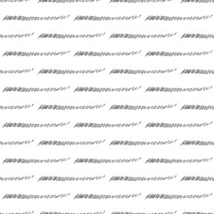 Fototapeta premium Seamless pattern with black pencil brushstrokes