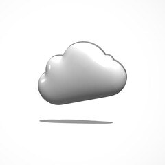 cloud 3d icon render