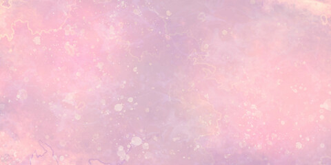Pink background with watercolor abstract empty concept,Pastel design background,Cement wall texture. Dipped textured background with spots