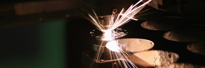 Technology for high precision cutting. Cnc laser cutting