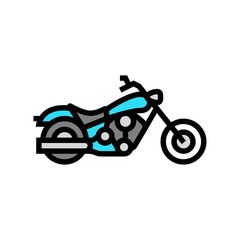 chopper motorcycle color icon vector. chopper motorcycle sign. isolated symbol illustration