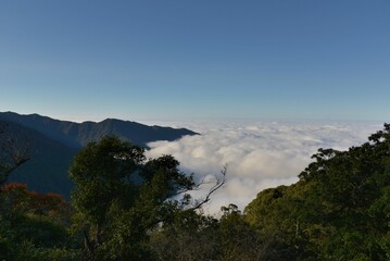 Mountain mist and clouds in the  Hsinchu ,Taiwan.