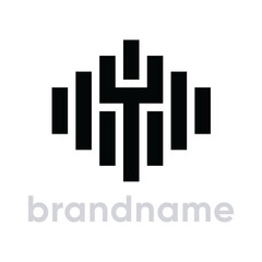 Fototapeta premium MODERN LETTER Y BUILDING DESIGN TEMPLATE REAL ESTATE