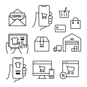 EC・オンラインショッピング アイコンセット