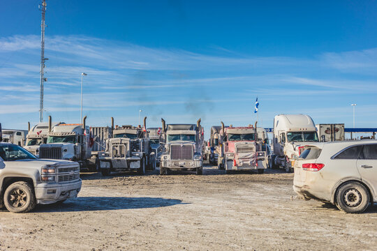 Many Truckers of the Freedom Convoy 2022 Ready to leave for Ottawa.