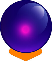 Crystal Ball vector illustration on white