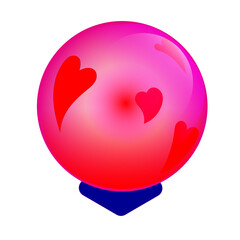 Crystal Ball with love prediction 