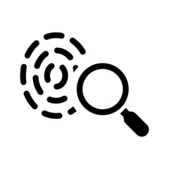 Fingerprint evidence icon