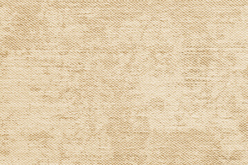 Old beige canvas fabric for background, linen texture background