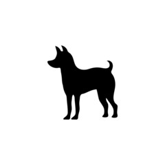 Dog icon design template vector isolated