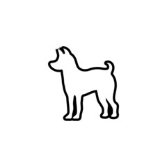Dog icon design template vector isolated