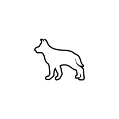 Dog icon design template vector isolated