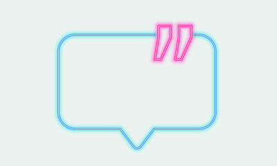 neon box with text space