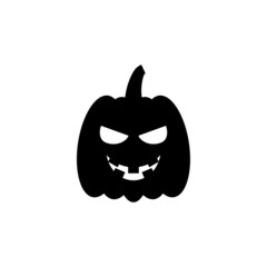 Pumpkin halloween icon design template vector isolated