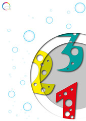 Fototapeta premium Layout Zahlen