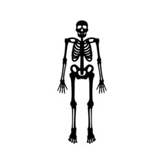 Obraz premium Skeleton icon design template vector isolated