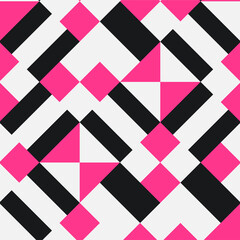 Modern Geometrical texture on white backgroun. created pink and black colorist elements style with minimalist template, vector , illustration