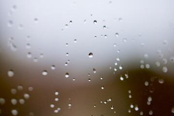 background with water drops on a window