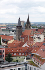 Obraz premium Erfurt mit Kaufmannskirche