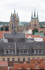 Blick vom Turm der Ägidienkirche auf Erfurt