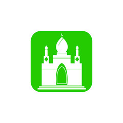 mosque logo image vector illustration 