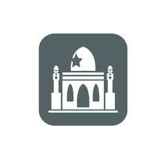 mosque logo image vector illustration 