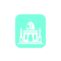 mosque logo image vector illustration 