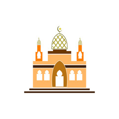 mosque logo image vector illustration 