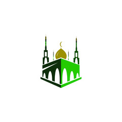 mosque logo image vector illustration 