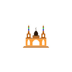 mosque logo image vector illustration 