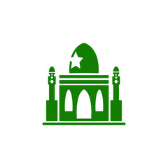 mosque logo image vector illustration 